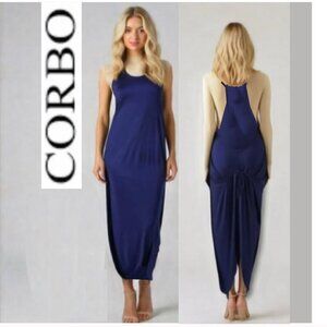 Corbo Studio Cobalt Blue Sleeveless Dress Medium​​​